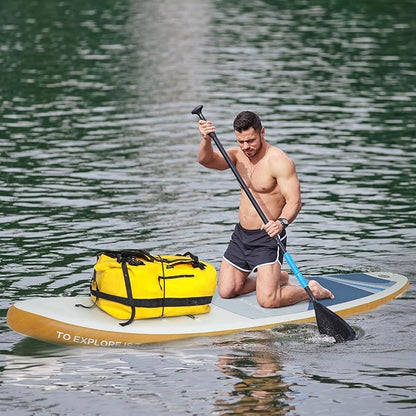 Haimont Large Waterproof Duffel Backpack Roll-Top Heavy Duty Dry Duffle Bag for Boating, Travel, Motorcycle, Kayaking, Camping, 60L