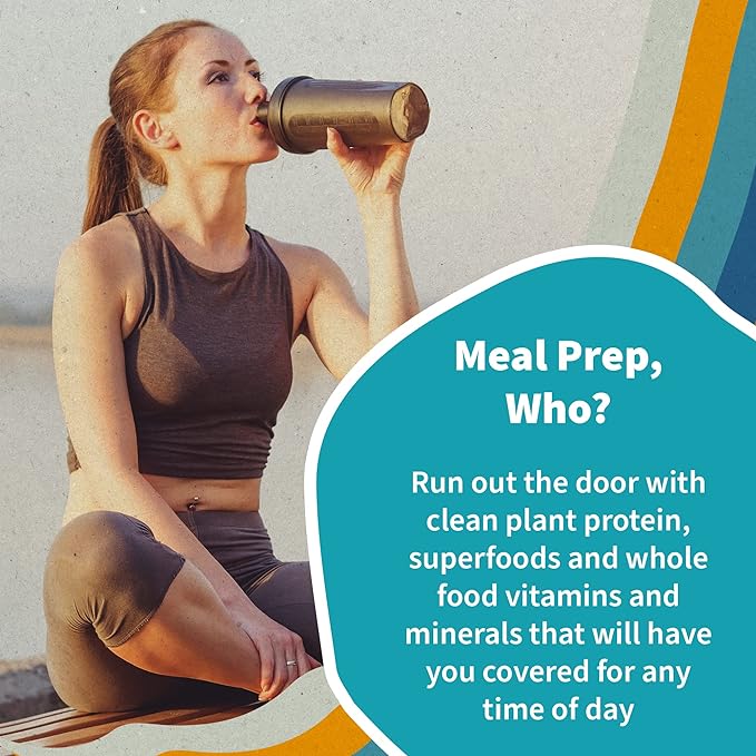 Garden of Life Meal Replacement Shakes, Vegan, Raw, Organic, Lightly Sweet Protein Powder with Plant Based Pea Protein, Sprouts, Greens, Probiotics, 28 Servings