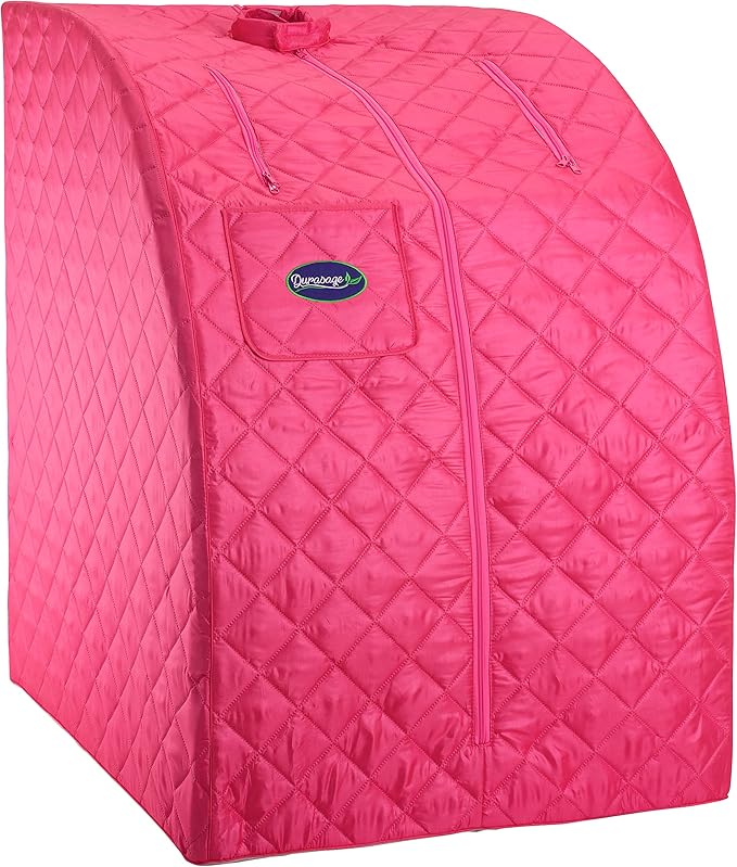 Durasage Portable Steam Sauna for Home Use – Foldable Full Body Personal Spa Tent with 800W Steam Generator, 60-Min Timer, Chair Included, Lightweight Design