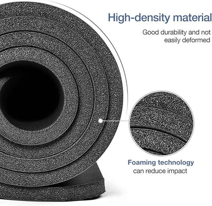 Thick Yoga Mat Non Slip, Large Size 72" L x 32" W x 0.6" TH, Premium Exercise & Fitness Mat with Carrying Strap and Bag, Workout Mats for Home