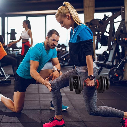 25/55 lbs Pair Adjustable Dumbbells Set, Adjustable Weights Dumbbells Set for Men and Women with Anti-Slip Fast Adjust Weight by Turning Handle,Black Dumbbell with Tray