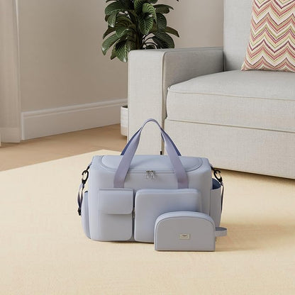 FIORETTO Women's Gym Duffle Bag with Shoes Compartment, 37L Capacity, Ideal for Travel, Gym, Sports, Duffel, Weekender