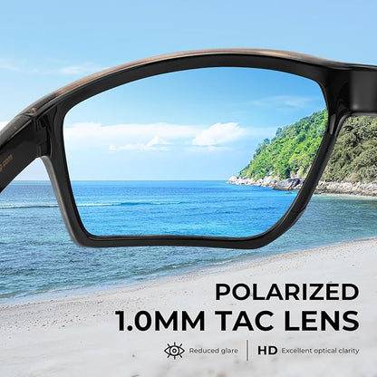 KastKing Osage Polarized Sport Sunglasses for Men and Women, Ideal for Driving Fishing Cycling Running, UV Protection