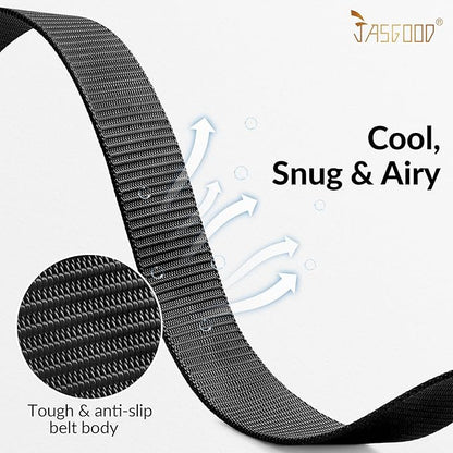 JASGOOD Nylon Canvas Breathable Military Tactical Men Waist Belt With Plastic Buckle