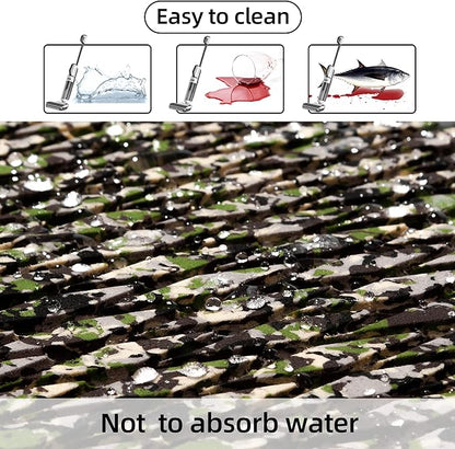 FOCEAN Boat Flooring EVA Foam Boat Decking Faux Teak Marine Flooring Boat Mat Boat Carpet Sheet for Motorboat RV Yacht Kayak Surfboard, 94.5"x 47.2"/35.4"/23.6"/15.7"