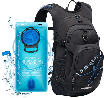 Everfun Hydration Backpack 18L with Water Bladder 2L/3L Hiking Water Backpack Women Men Hydration Pack Insulated Lightweight Day Hydropack with Storage for Hiking, Biking, Running, Festival