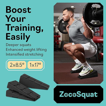 Squat Wedge - Squat Wedge Block 520 LBS Weight Capacity - Slant Board for Calf Stretching - Calf Stretcher Slant Board - yoga blocks