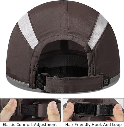 GADIEMKENSD Reflective Folding Outdoor Hat Unstructured Design UPF 50+ Sun Protection Sport Hats for Womens and Mens