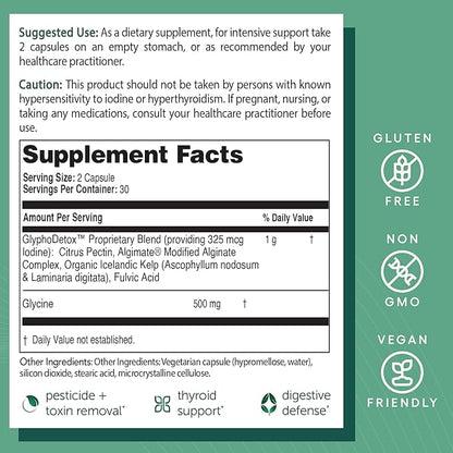 EcoNugenics Detox Rescue Supplement Bundle for Men & Women – PectaSol Modified Citrus Pectin Fiber + 2 GlyphoDetox Bottles — Safely Removes Pesticides & Agricultural Toxins, Offers Total-Body Support