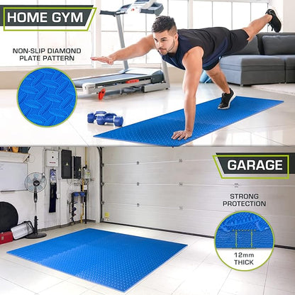 ProsourceFit Puzzle Exercise Mat ½ in 24 in 24 in 144 Sq 36 Tiles