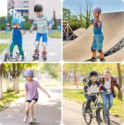 Kids Bike Helmet,Toddler Cyling Helmets for Ages 5-8-9-10-12-14-16Years Youth Boys & Girls,Child Adjustable Multi-Sport Bicycle Skateboard Roller Skate Scooter Balance Skateboarding Helmet