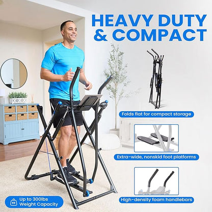Gazelle Tony Little Total Body Fitness Workout Exercise Elliptical Glider Supports 250-300lbs with Low-Impact Design for Home Gym