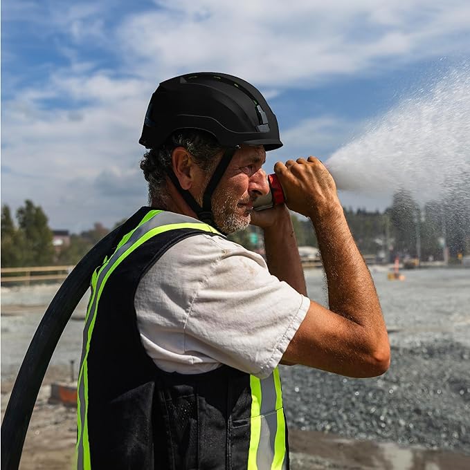 GE Safety Helmet: ANSI Type 2 Class G & E, Advanced Impact Technology, Ultra Comfortable Memory Foam, Heat Stress Reduction, Compatible with Accessories, Adjustable Size OSHA Approved