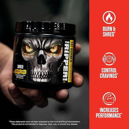 JNX SPORTS The Ripper! Shredding Thermogenic Fat Burner - Peach Mango 30 Servings | Advanced Fast Acting Stim Thermogenesis, Appetite Suppressant for Men & Women