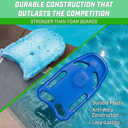 GoSports Swim Kickboard for Swimming Training - Choose Adult Size or Kids Size - X5 Pool Exercise Kickboard