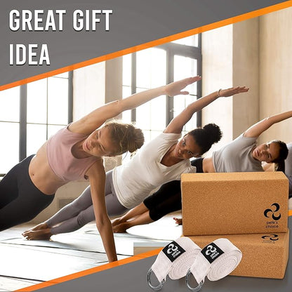 2-PACK or 5-PACK Yoga Exercise Adjustable Straps 8Ft | BONUS eBook | with Durable D-Ring For Pilates & Gym Workouts | Hold Poses, Stretch, Improve Flexibility & Maintain Balance