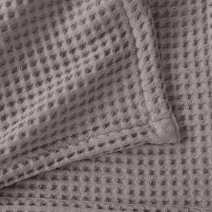 100% Cotton Waffle Weave Bed Blanket | Soft, Breathable, and Lightweight Blanket for All-Season | Perfect for Layering | Brielle Collection (King, Charcoal)