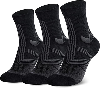 Hylaea Quarter Athletic Running Socks No Blister, Cushion Moisture Wicking Socks for Cycling Sport