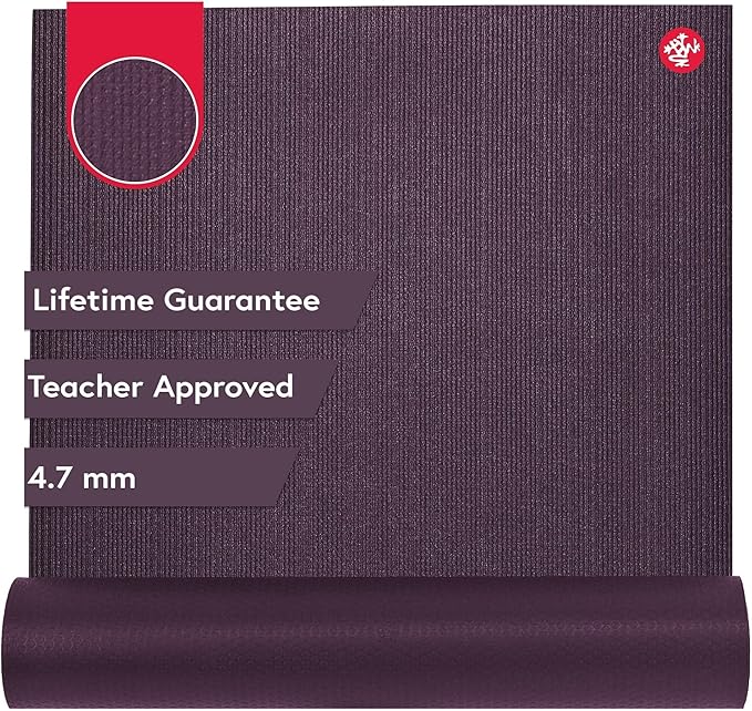 Manduka PROlite Yoga Mat 71" - 4.7mm | Lifetime Durability | Hygienic Construction | Teacher Approved | 71 x 24 inches