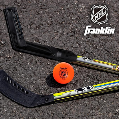 Franklin Sports 36" NHL Hockey Goal with 2 Sticks - Youth Hockey Goal and Stick Set - Official NHL Product