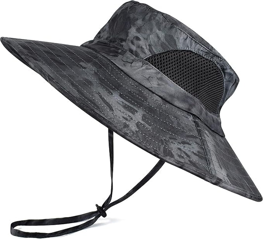 EINSKEY Wide Brim Sun Hat, UPF 50+ UV Protection Waterproof Packable Bucket Hat for Men & Women, Fishing Hiking Beach Garden