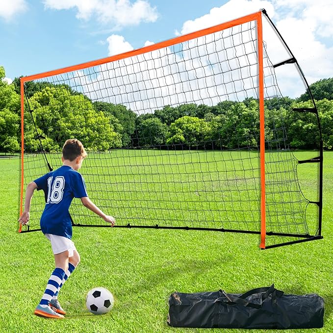 12 Ft Portable Soccer Goal Stable Soccer Net –2 Minute