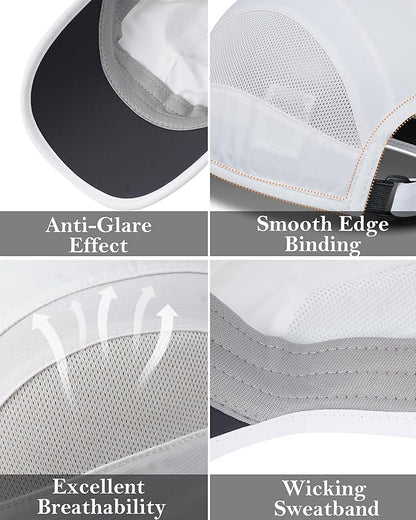 GADIEMKENSD Quick Dry Run Hat Cooling Breathable Mesh