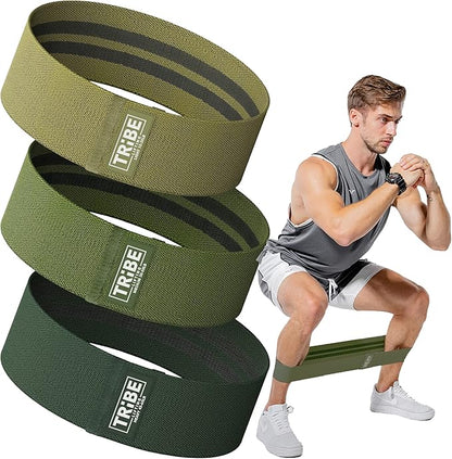 Fabric Resistance Bands for Legs - Workout Bands Resistance Bands for Men and Women - Booty Bands for Working Out - Exercise Bands Resistance Bands Set - Elastic Bands for Exercise