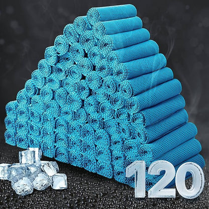 Honoson Cooling Towel Bulk - Neck & Face Cool Chilly Towels Microfiber Breathable Sport Sweat Rag for Gym, Yoga, Travel, Camping, Running, Outdoor