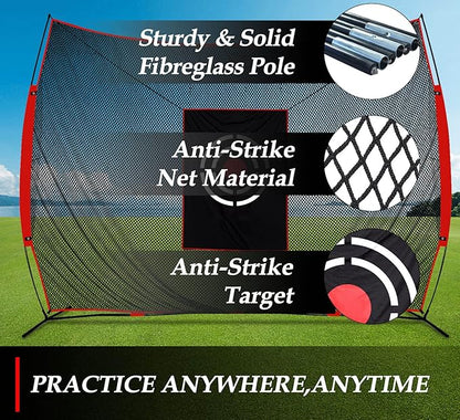Golf Practice Hitting Nets for Backyard Driving Indoor Use Heavy Duty Practice Golf Driving Pitching Nets for Backyard
