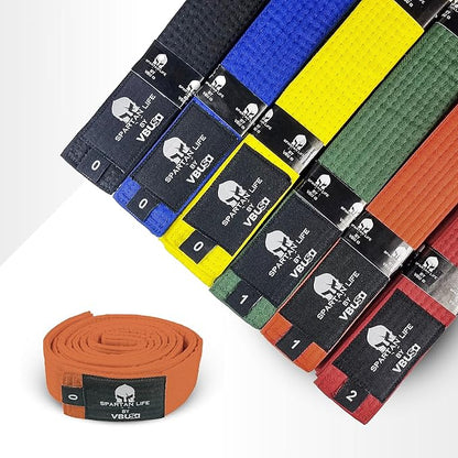 Karate Belt, All-Purpose Martial Arts Belt, Judo, Taekwondo Belt, Durable MMA Color Rank TKD Belt Size 0-6.