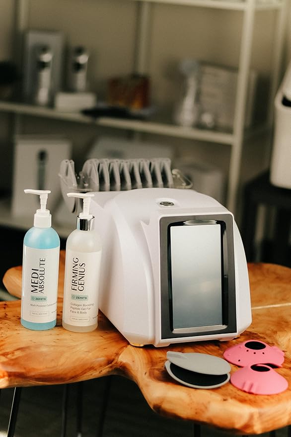 FirmingGenius | Conductive Gel - Collagen Boosting Peptide | Hyaluronic Acid, Hazelnut Oil, Sunflower Oil, Vitamin E | Facial & Body Treatments |12 fl oz