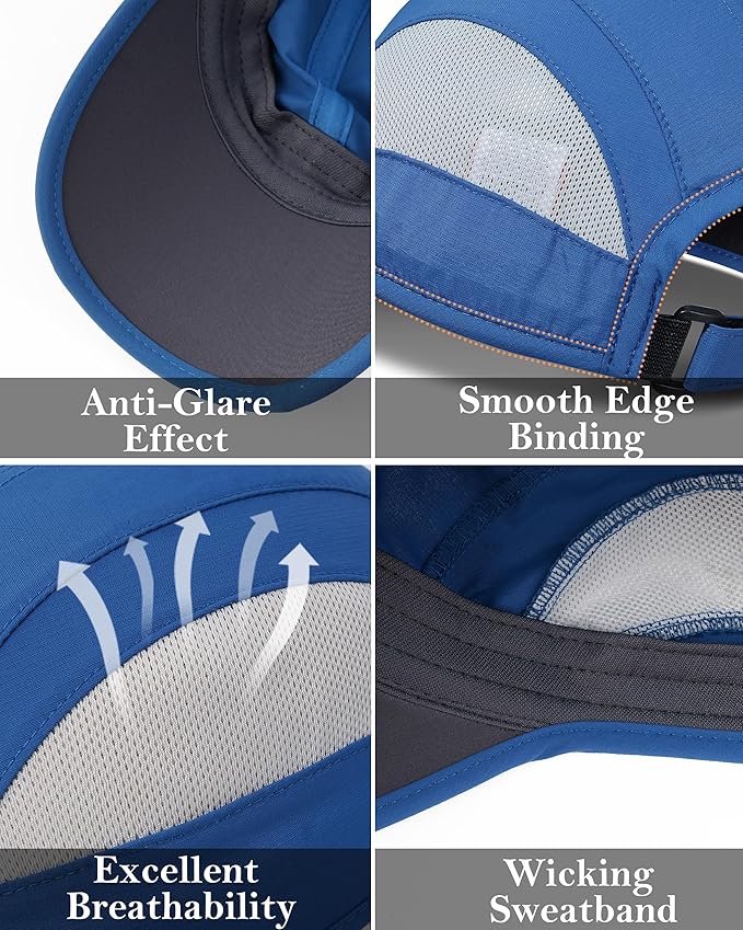 GADIEMKENSD Quick Dry Run Hat Cooling Breathable Mesh