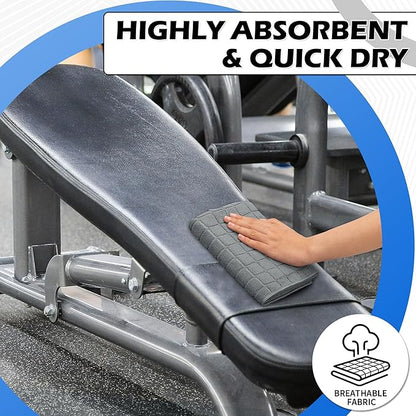 HOMERHYME Microfiber Gym Towels, 3 Pack Sweat Towels, 16 x 27 Inch Quick Dry Hand Towels, Absorbent Yoga Towels for Home Gym Bag, Beach Travel Sport Towel, Workout Equipment for Men & Women