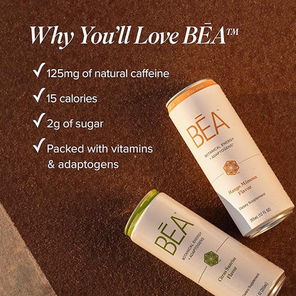Isagenix BEA Sparkling Energy Drink - Energy & Metabolism Support - Whole-Food Sourced Ingredients - Includes Antioxidant Vitamins A, C & E - Vegan-Friendly - Citrus Sunshine, 12 Servings