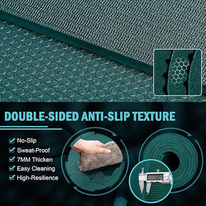Large Exercise Mat 8'x5' 12'x6' Workout