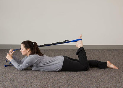 RangeMaster Stretch Strap with Exercise Guide│ Versatile Multi-Loop Strap Perfect for Yoga, Pilates, and Physical Therapy │ Portable │ Helps Improve Flexibility