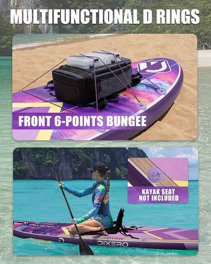 Inflatable Stand Up Paddle Board with SUP Accessories, Anti-Slip EVA Deck, 11'*33" Inflatable Paddle Boards for Adults & Youth of All Skill Levels