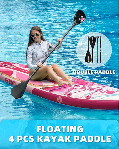 Inflatable Paddle Boards 11'x33'', Stand Up SUP Paddle Board Inflatable for Adults Youth, Extre Wide & Non-Slip Sup of All Skill Levels