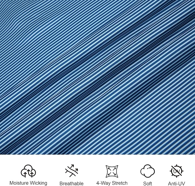 Esabel.C Jacquard Golf Shirts for Men Moisture Wicking Short Sleeve Performance Dry Fit Active Mens Polo Shirts