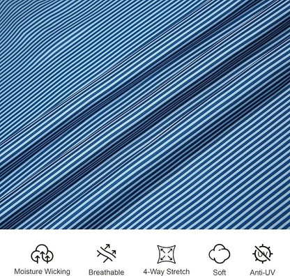 Esabel.C Jacquard Golf Shirts for Men Moisture Wicking Short Sleeve Performance Dry Fit Active Mens Polo Shirts