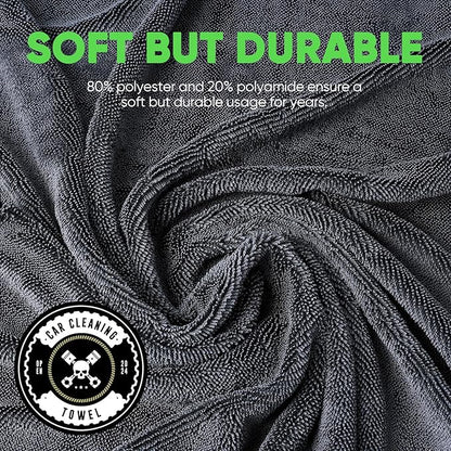 KKV 2-Pack Microfiber Towels (35"x 24") Extra Large Ultra Absorbent Drying Towel for Cars and Trucks, Without Streaks, Scratches, or Water Spots