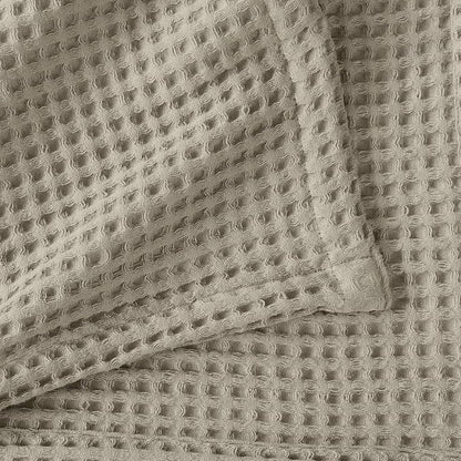 100% Cotton Waffle Weave Bed Blanket | Soft, Breathable, and Lightweight Blanket for All-Season | Perfect for Layering | Brielle Collection (Full/Queen, Linen)