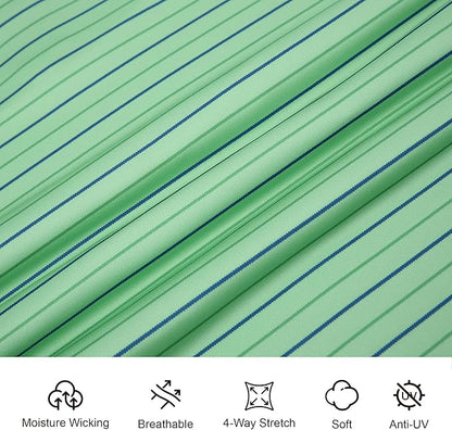 Esabel.C Jacquard Golf Shirts for Men Moisture Wicking Short Sleeve Performance Dry Fit Active Mens Polo Shirts