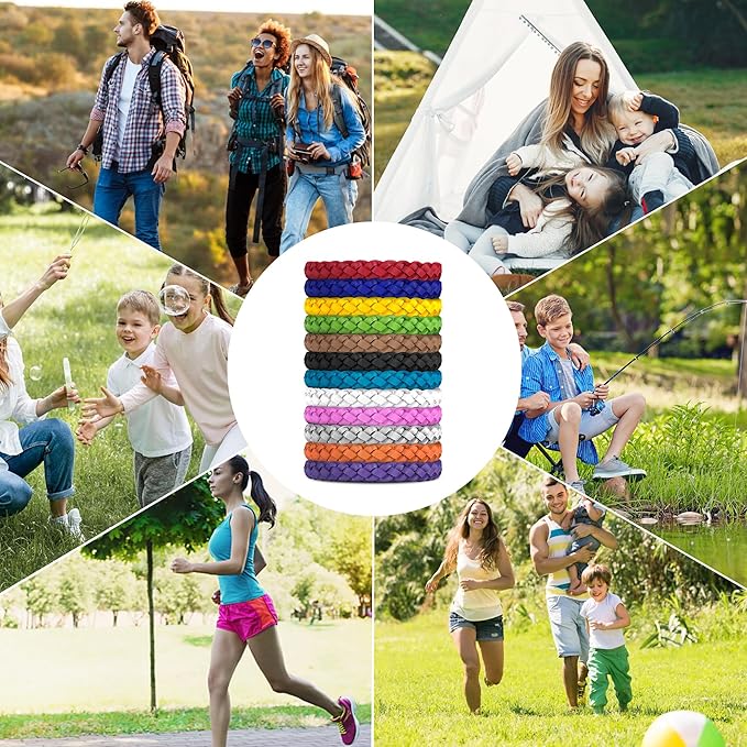 12 Pack Mosquito Repellent Bracelets