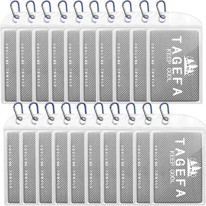 Cooling Towels 20 Pack, 40"x 12" Cooling Rags Neck Wraps for Sports with Carrying Pouch, Gym Cooling Neck Towels for Hor Weather, Sweat, Fitness, Travel