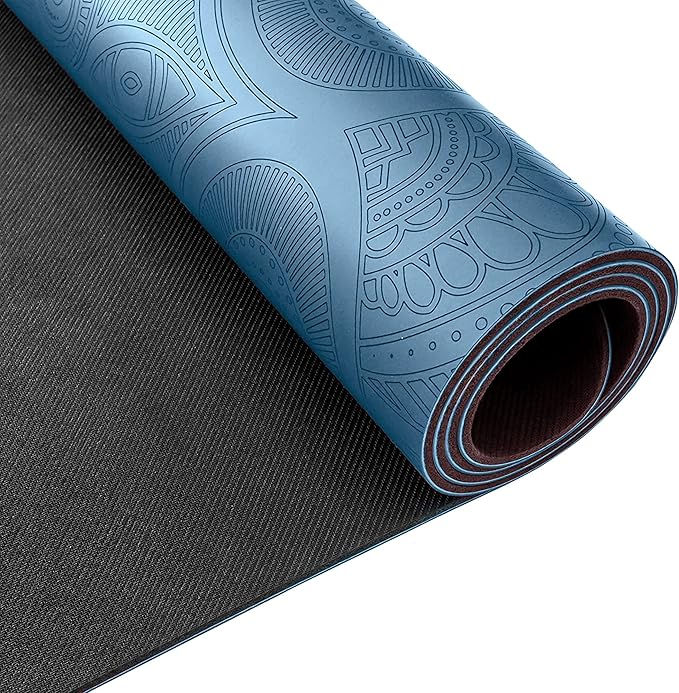 Clever Yoga Liquid Balance Thick Yoga Mat - Pro Exercise Yoga Mat with Non-Slip Surface for Home Gym, Earth-Friendly & Recyclable Pilates and Workout Pad Women & Men, 4.5 mm
