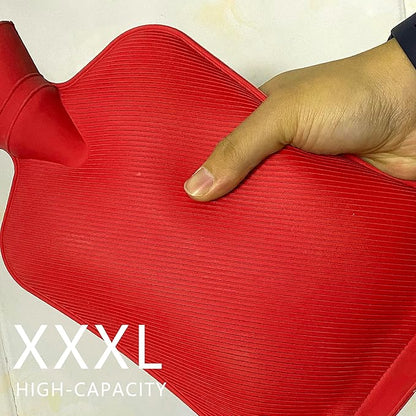 2 L Home Enema Bag Kit with 2 Enema Tips,60 inch Long Silicone Hose, Controlable Water Flow Valve, Hot-Water Bottle for Colon Cleansing Enemas (Upgraded-red)