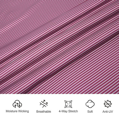 Esabel.C Jacquard Golf Shirts for Men Moisture Wicking Short Sleeve Performance Dry Fit Active Mens Polo Shirts