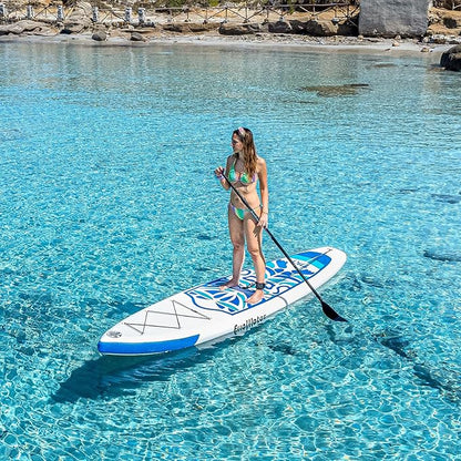 FunWater Inflatable Ultra-Light Stand Up Paddle Board for All Skill Levels with Premium SUP Paddleboard Accessories,Non-Slip Comfort Deck for Youth & Adults